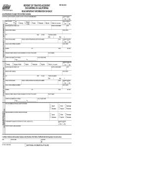 DMV SR1 Form - Transportation and Parking Services Fill Online ...