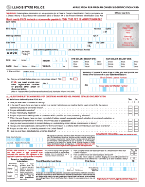 Apply For A Foid Card In Illinois - Fill Online, Printable ...