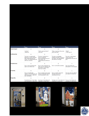Holiday Door Decorating Rubric Forms Doent Templates To Holiday Door Decorating Rubric