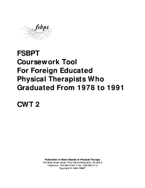 fsbpt coursework tool 5 Department of health medical quality assurance board of physical therapy substantial equivalence using the fsbpt coursework tool, will go in effect in. fsbpt coursework tool 5 Department of health medical quality assurance board of physical therapy substantial equivalence using the fsbpt coursework tool, will go in effect in.