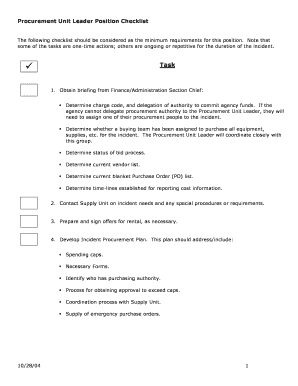 Incident commanders delegation of authority fillable form