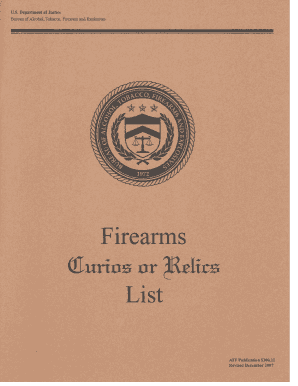 fillable firearms record