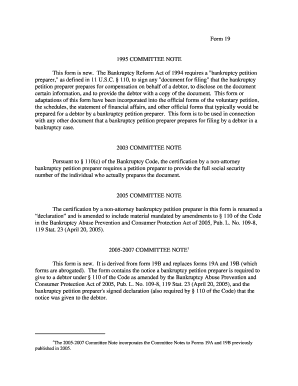 official form 3a or 3b and fedrbankrp 1006b c