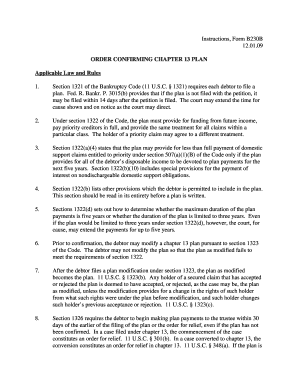 09 ORDER CONFIRMING CHAPTER 13 PLAN Applicable Law and Rules 1 - uscourts