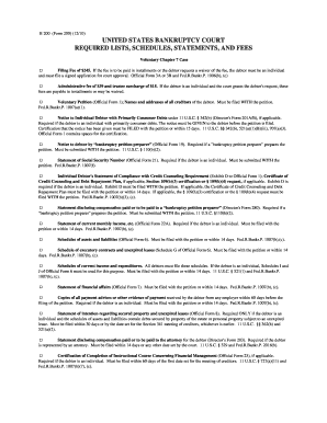 Project scope statement examples - official form 3a or 3b and fedrbankrp 1006b c