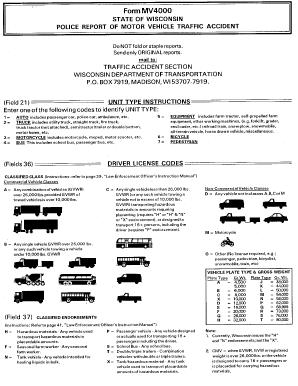 STATE OF WISCONSIN POLICE REPORT OF MOTOR VEHICLE TRAFFIC ACCIDENT ... - actar