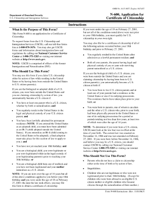 N-600 Forms and Templates - Fillable & Printable Samples for PDF, Word