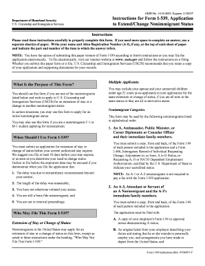 Instructions for Form I-539, Application to Extend/Change ... - evangelchristianschoolinternational