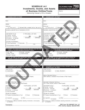 California Form 700 Schedule A-2