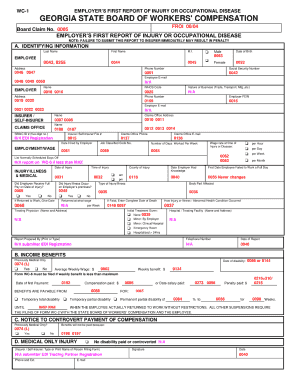 Georgia form wc 1 fillable