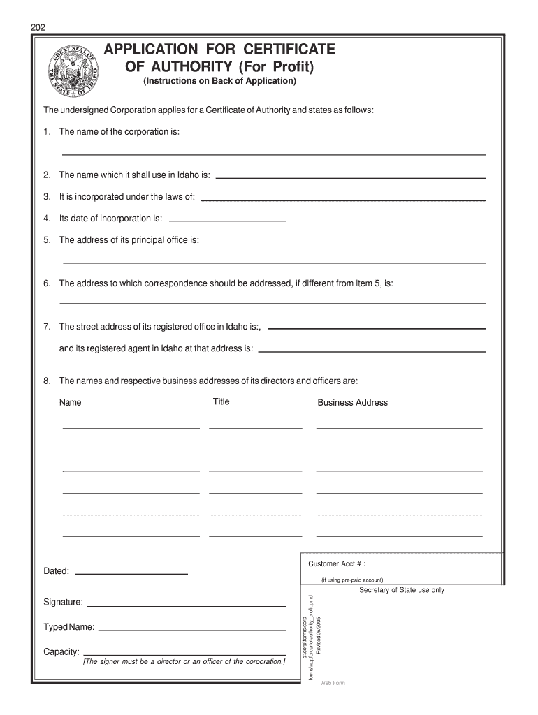 idaho secretary of state business license Preview on Page 1