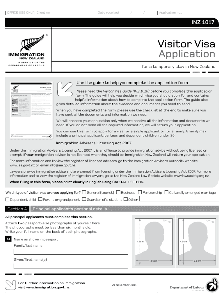 immigration nz paper application