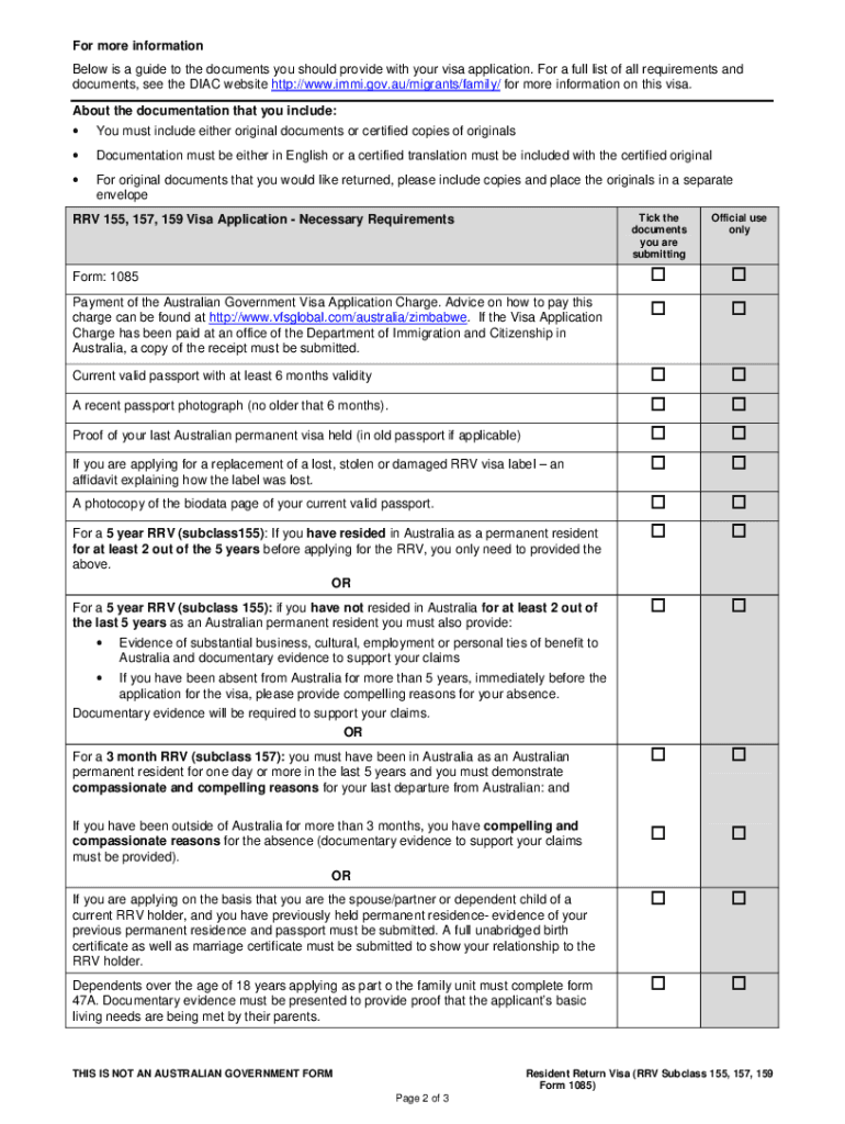 Form 1085 Fill Out Sign Online DocHub