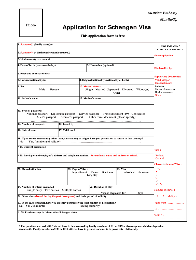 Application For Schengen Visa From India Fill Out Sign Online DocHub