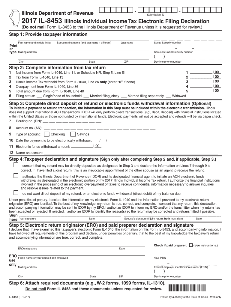 2014 il 8453 form Preview on Page 1