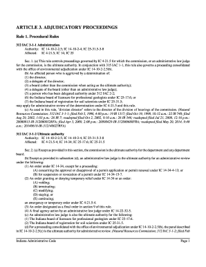 ADJUDICATORY PROCEEDINGS - in