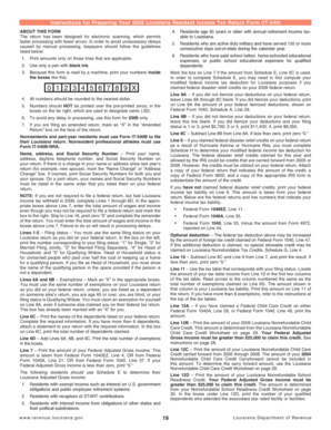 2009 Louisiana Resident Income Tax Return Form IT-540
