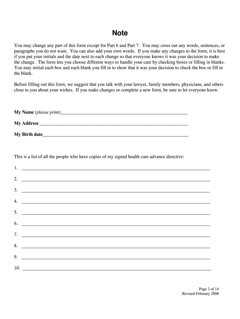 Maine Health Care Advance Directive Form Fill Online Printable