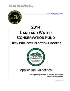 LAND AND WATER CONSERVATION FUND - State of Michigan - michigan