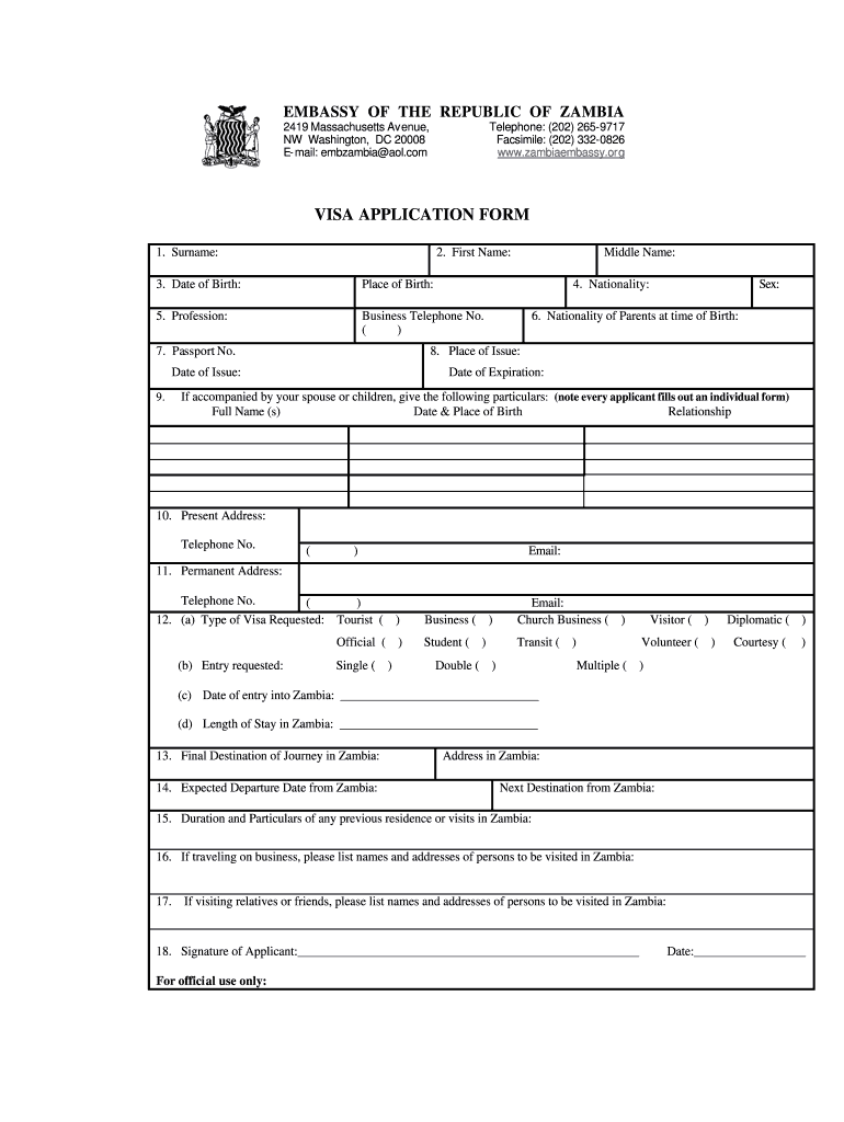 Download Visa Form - World Visa Travel Preview on Page 1