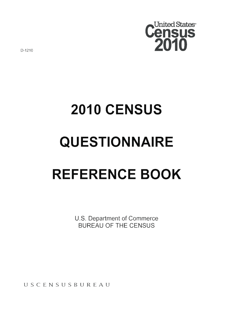 2010 CENSUS QUESTIONNAIRE REFERENCE BOOK - michigan Preview on Page 1