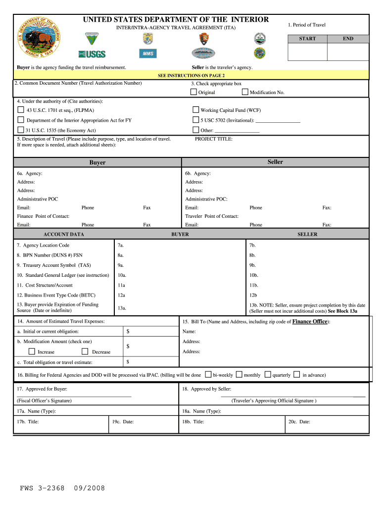 3 2368 fws form Preview on Page 1