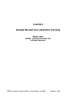 Process manual sample - lab receipt