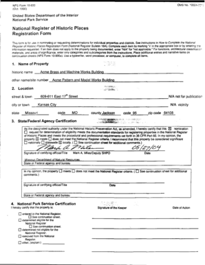 National Register of Historic Places Registration Form