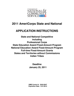 State and National Competitive including Professional Corps State Education Award Fixed-Amount Program National Education Award Fixed-Amount Program Full-time Fixed-Amount Grants States and Territories without Commissions Indian Tribes - -