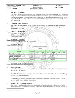 pahrump landfill permit