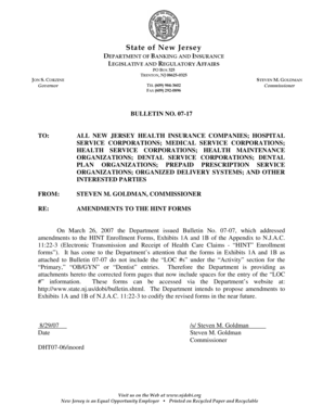 New Jersey HINT Enrollment Form