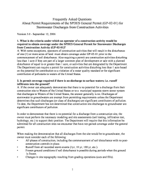 frequently asked questions spdes general permit industrial new york