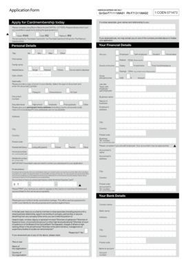 American Express Card Application Form