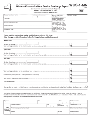 New York Wireless Surcharge Report