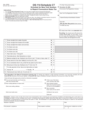 New York Connecticut Sales Tax Form