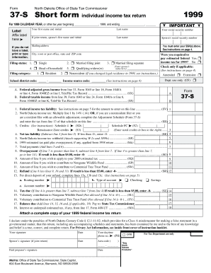 north dakota form 37 s