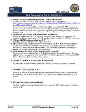 W-2 Frequently Asked Questions