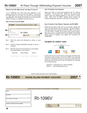 RI-1096V Rhode Island Payment Voucher