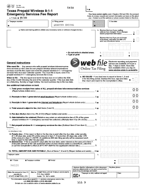 Texas Prepaid Wireless 9-1-1 Emergency Services Fee Report