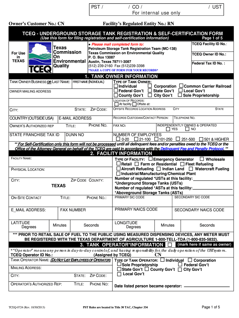 tceq 0724 2011 form Preview on Page 1.