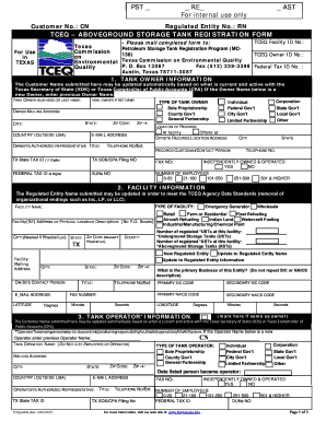 Texas AST Registration Form