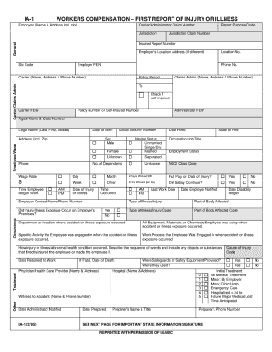 ia1 workers compensation forms