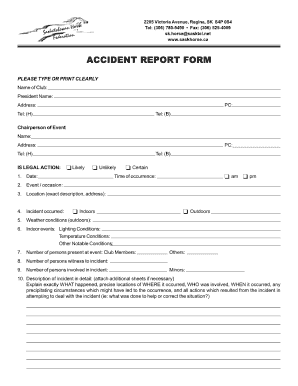 sag incident report form