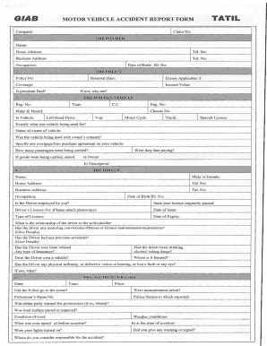 sentry accident plan form