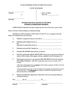 fake divorce papers online