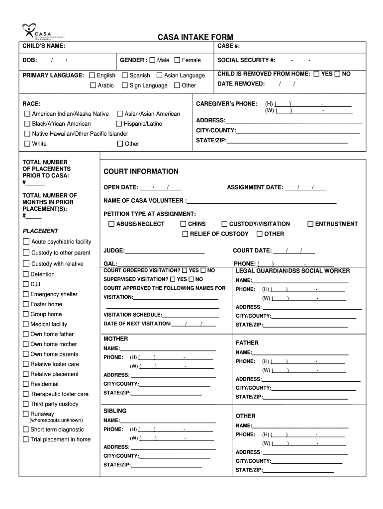 criminal defense client intake form Preview on Page 1