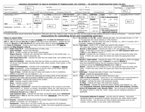 Virginia TB Contact Investigation Form