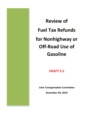 washington fuel tax refund reviews form