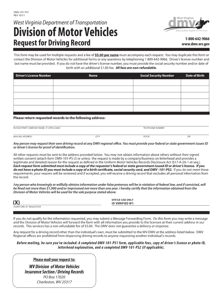 dmv 101 ps2 2011 form Preview on Page 1