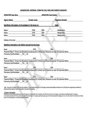 referal information state of wisconsin dcf guardinaship